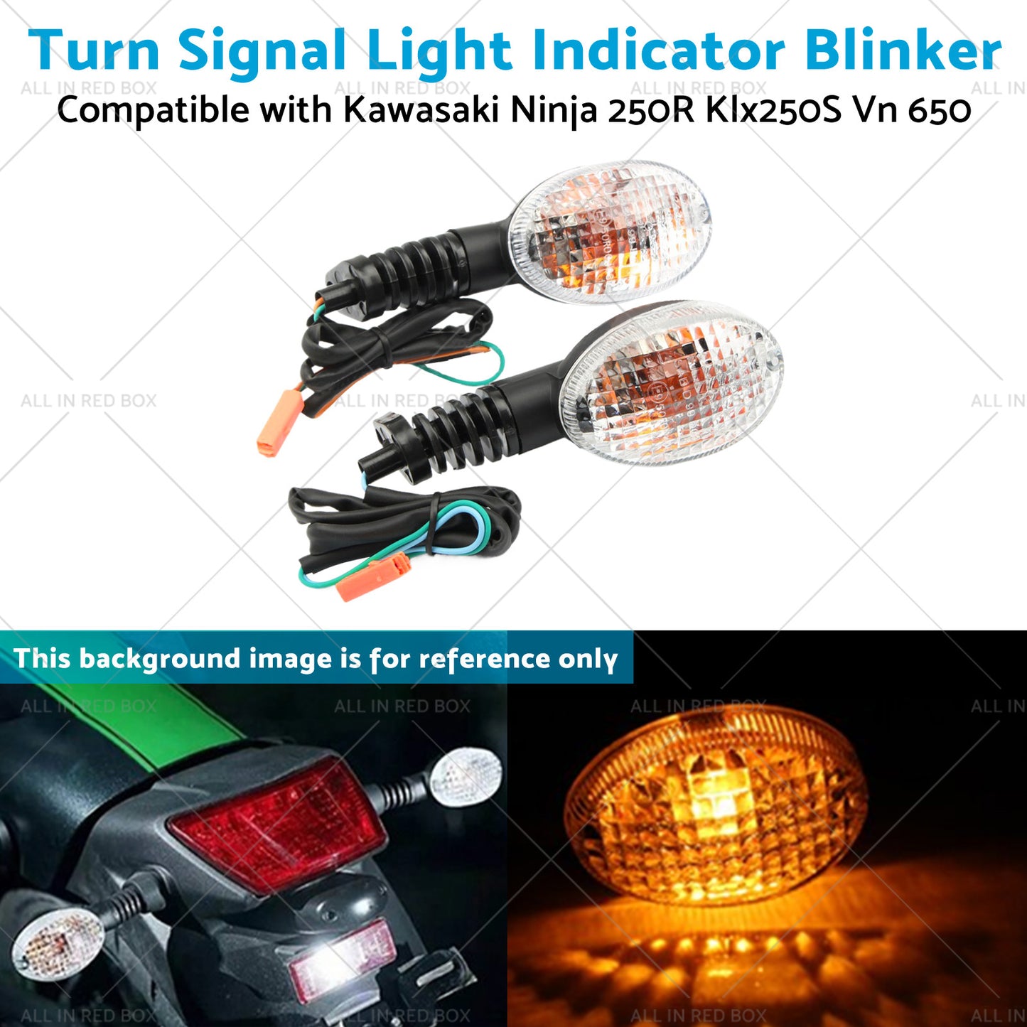{{ Turn Signal Light Indicator Blinker Suitable for Kawasaki Ninja 250R Vn 650 }} - Buy Car Parts Online at {{ Kaka Auto Parts }}.