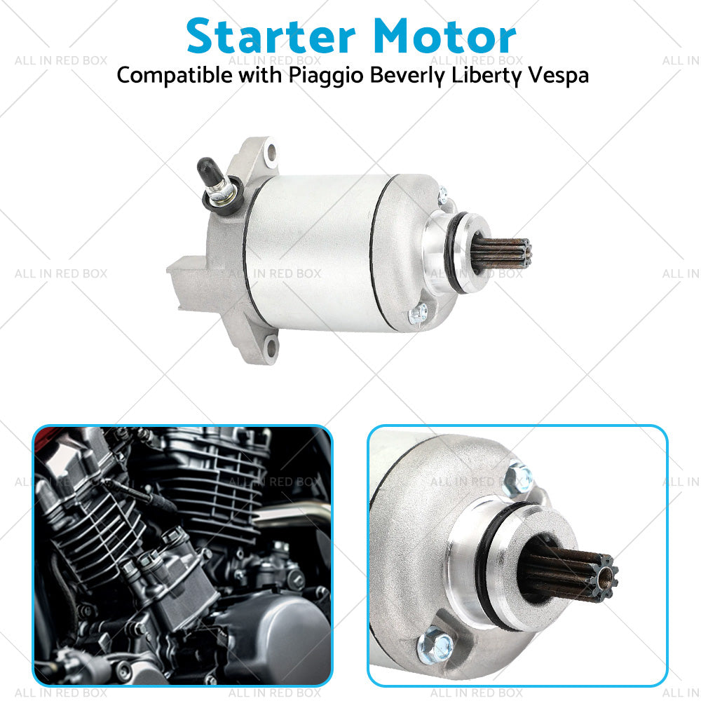 {{ Starter Suitable For Piaggio Fly 125 Vespa LX 125 Liberty 150 X8 X9 200 X-Evo }} - Buy Car Parts Online at {{ Kaka Auto Parts }}.