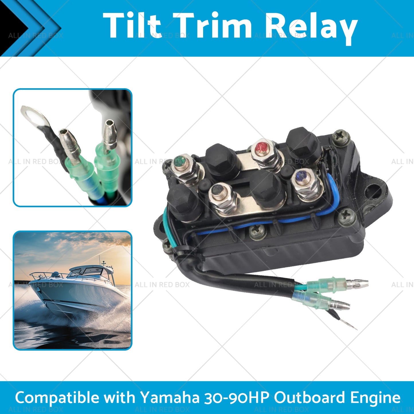 {{ 6H181950000 Tilt Trim Relay Suitable for Yamaha 30-90HP Outboard Engine 92-06 }} - Buy Car Parts Online at {{ Kaka Auto Parts }}.