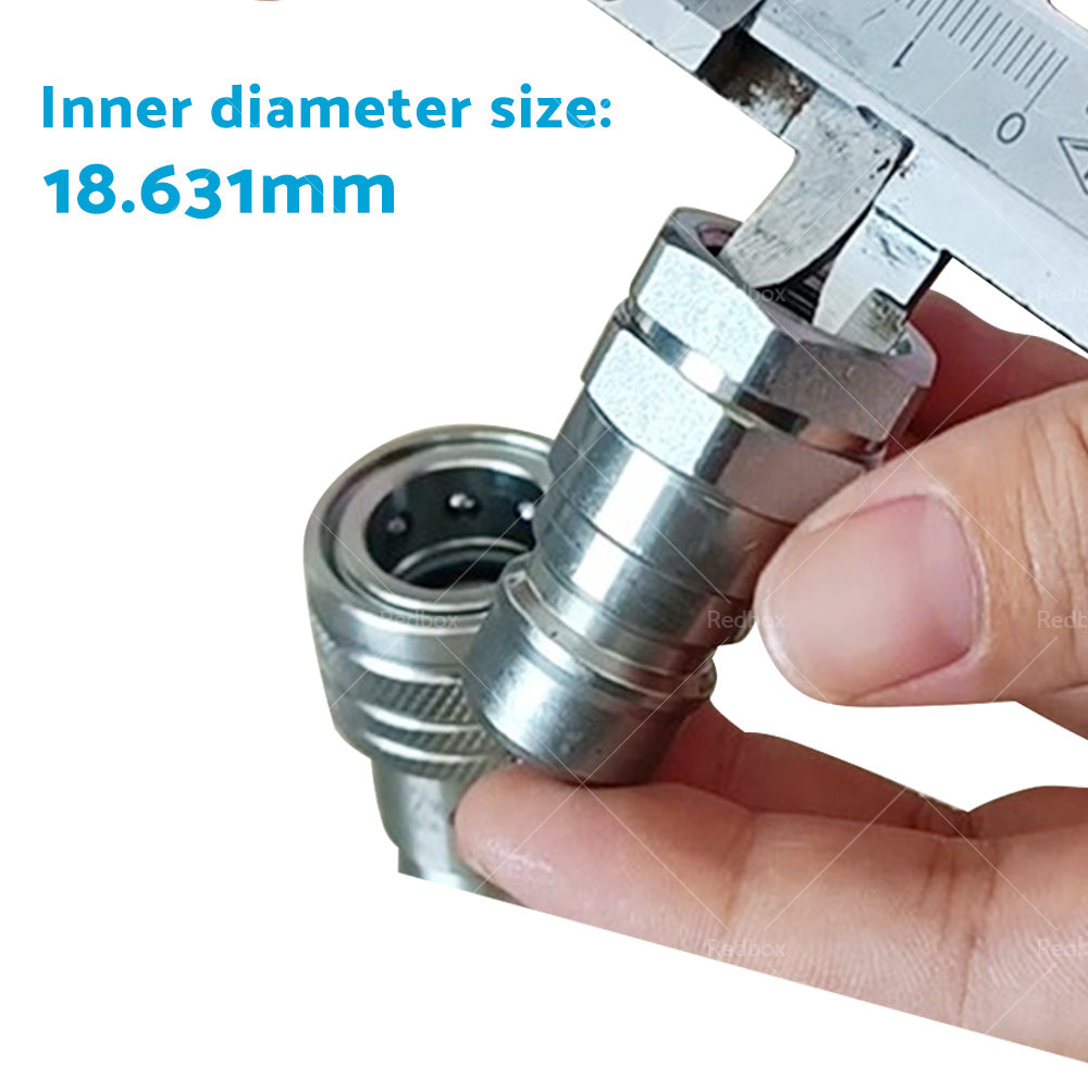 PAIR Hydraulic Quick Release Coupling 1 or 2 inch BSP Set Tractor Loader Male and Female