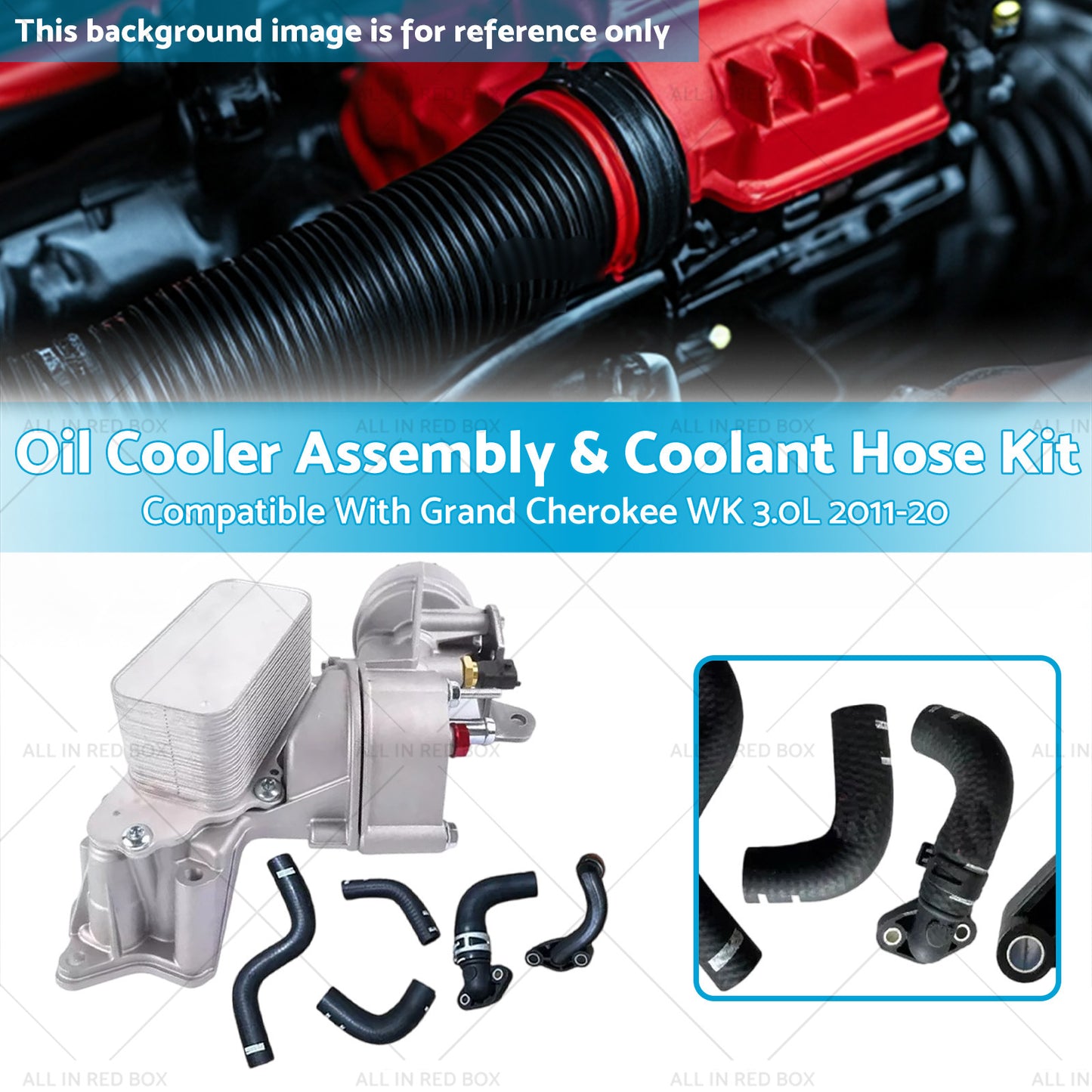 Complete Oil Cooler Assembly Suitable For Jeep WK2 3.0L EcoDiesel 68269916AB