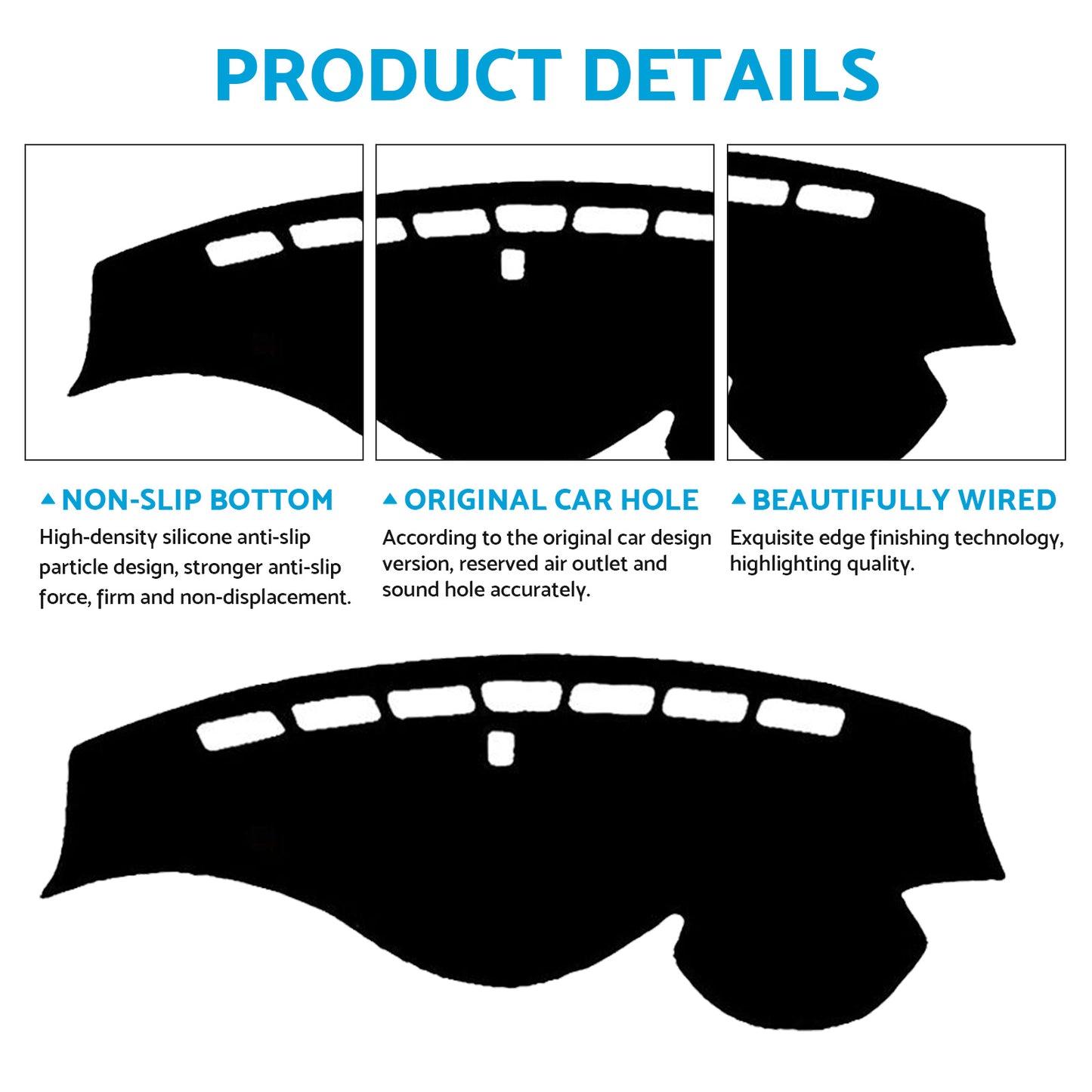 Non-Slip Dash Mat Dashboard Cover Suitable For Honda Odyssey RB 2.4 K24A 09-13