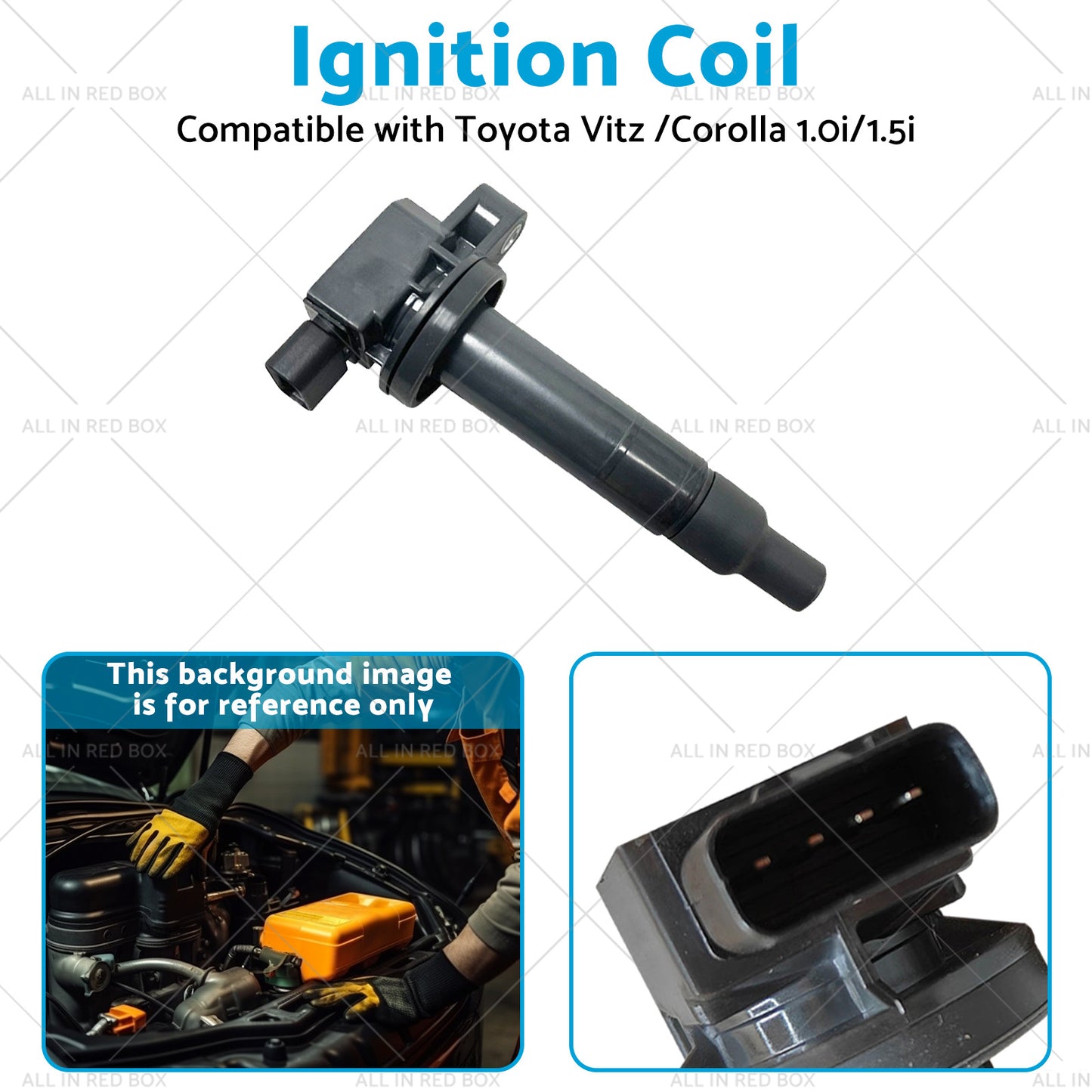 {{ 9091902240 Ignition Coil Suitable for Toyota Vitz 00 or Corolla 13 1. 0i or 1. 5i }} - Buy Car Parts Online at {{ Kaka Auto Parts }}.