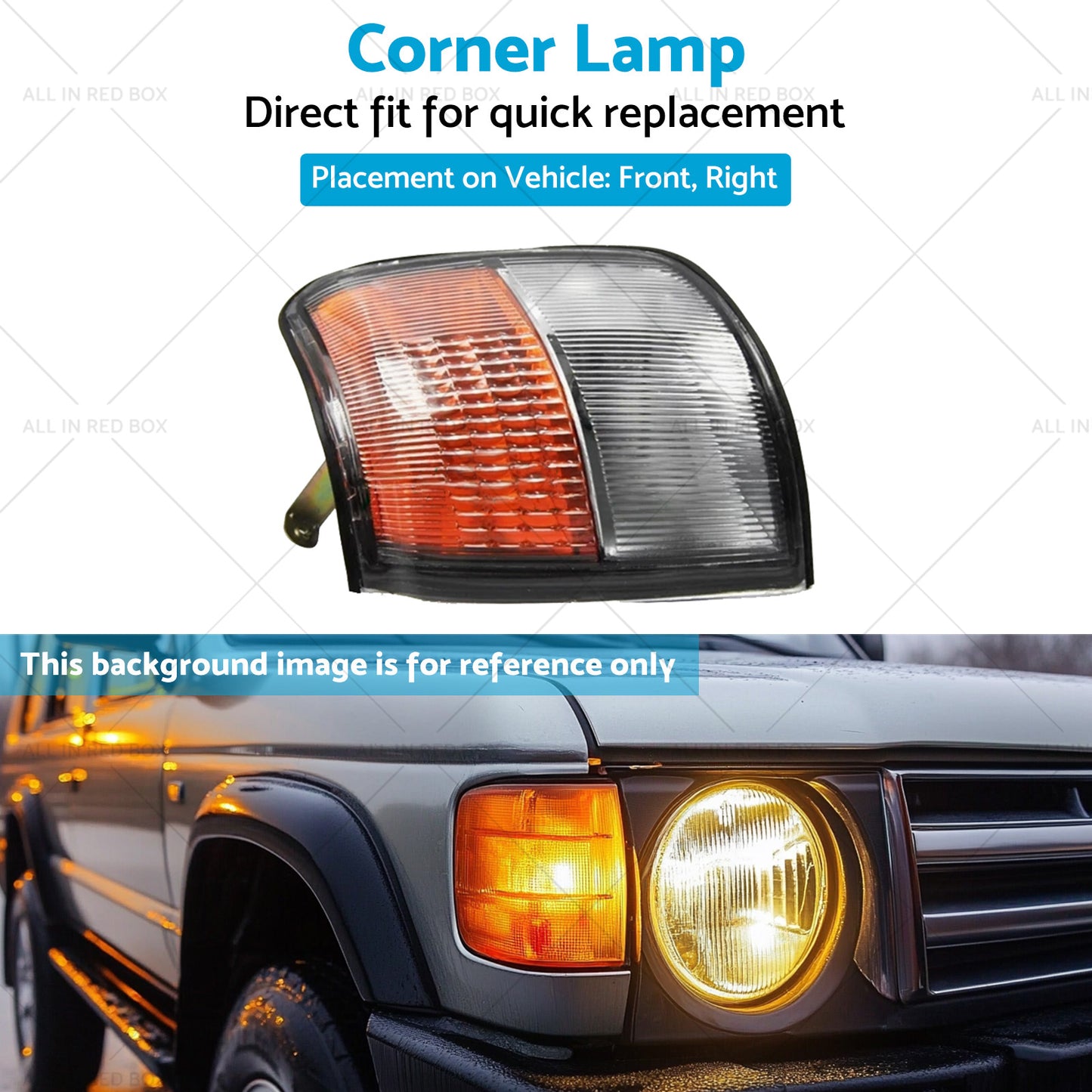 {{ RH Driver Side Corner Signal Light Suitable For Mitsubishi Pajero Montero 93-96 }} - Buy Car Parts Online at {{ Kaka Auto Parts }}.