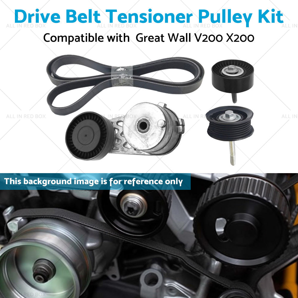 {{ Drive Belt Tensioner Pulley Kit Suitable for Great Wall V200 X200 2. 0L Diesel }} - Buy Car Parts Online at {{ Kaka Auto Parts }}.