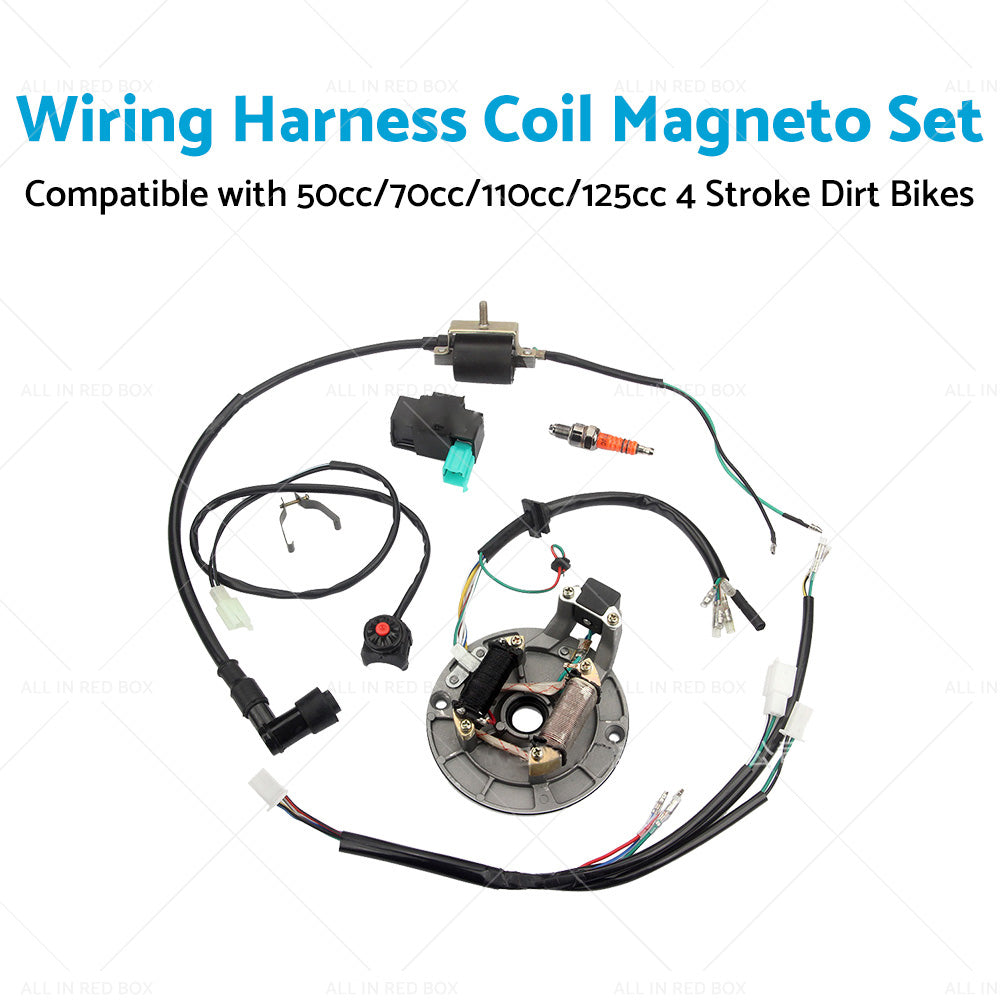 {{ 50cc 125cc Wire Harness Wiring Coil Magneto for Dirt Pit Trail Bike }} - Buy Car Parts Online at {{ Kaka Auto Parts }}.