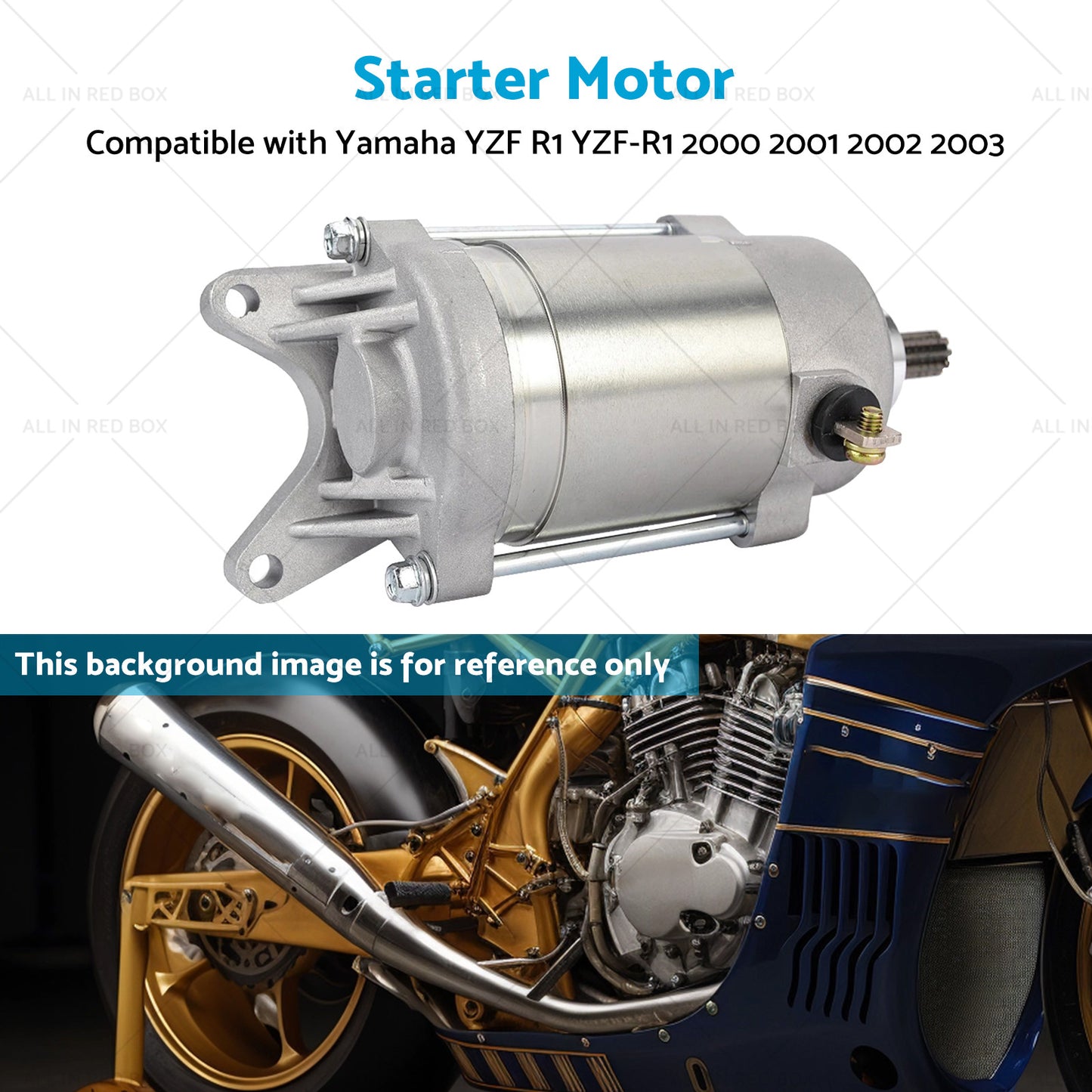 {{ Engine Starter Motor Suitable for Yamaha YZF-R1 2000-2003 5PW-81890-01-00 }} - Buy Car Parts Online at {{ Kaka Auto Parts }}.