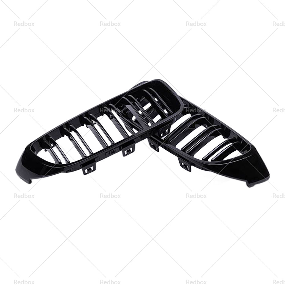 Bumper Grille Grill Suitable for BMW 4 Series F32 F33 F36 M3 F80 M4 Gloss Black
