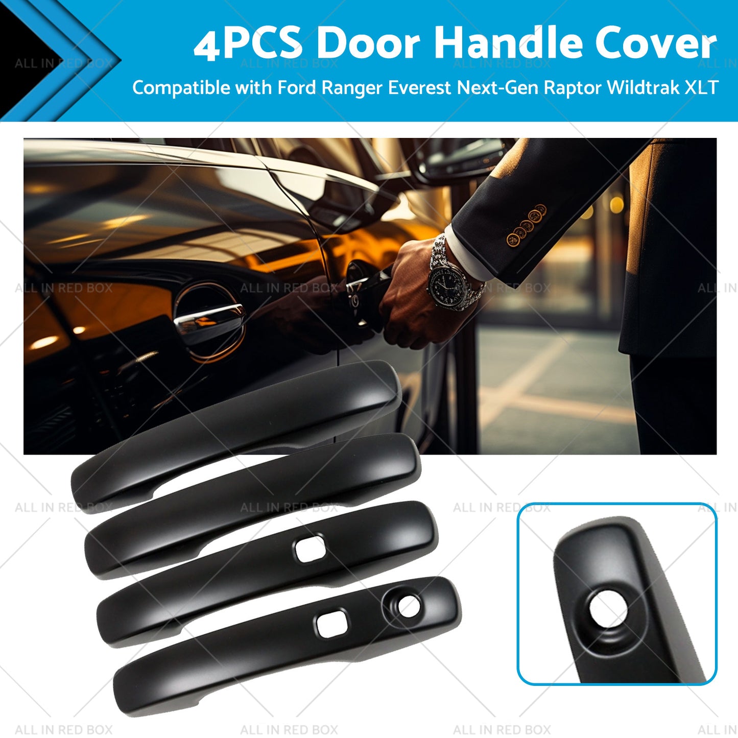 {{ 4PCS Door Handle Cover Protector to Suitable for VW Volkswagen Amarok 2023 }} - Buy Car Parts Online at {{ Kaka Auto Parts }}.