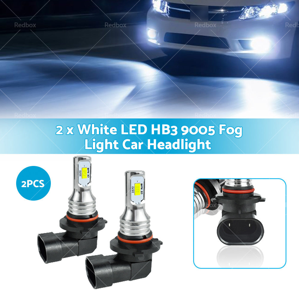 2X HB3 9005 60W 12V Xenon White 6000K Light Car Headlight Lamp Globes Bulbs LED