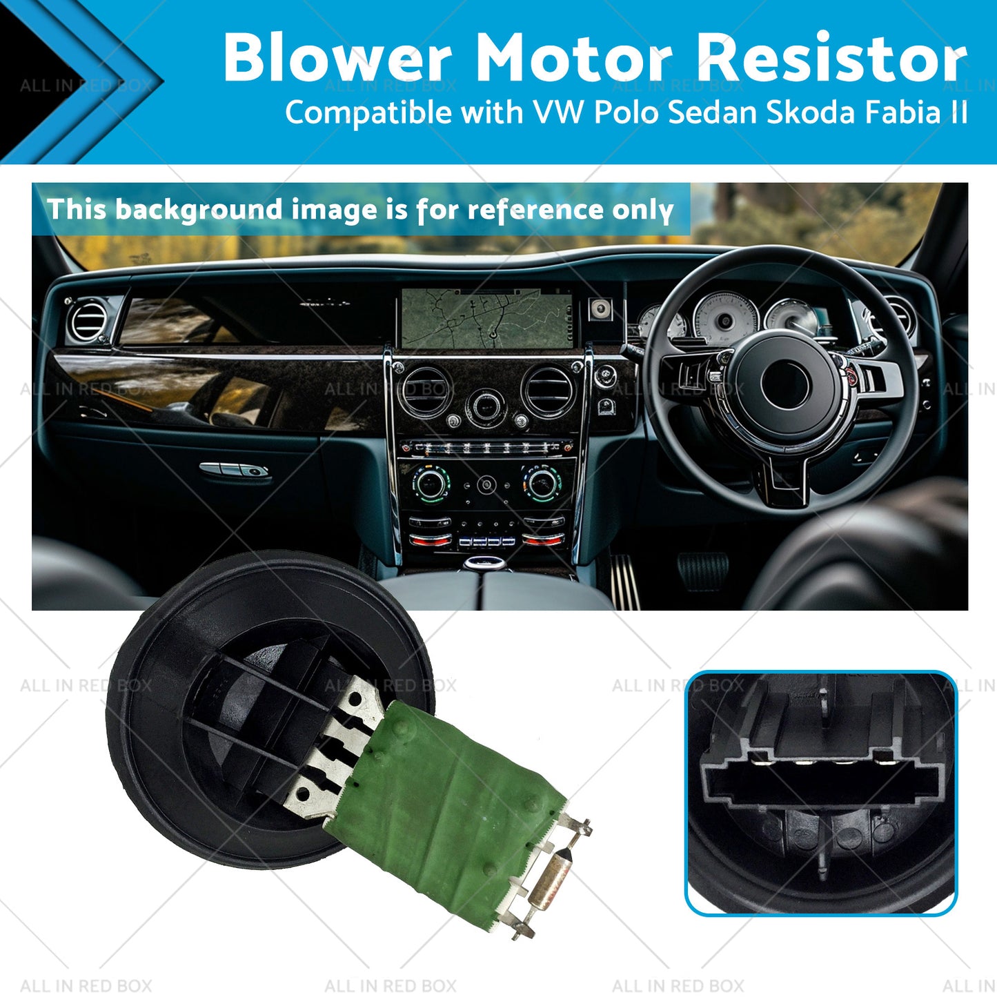 {{ 6Q0959263 Blower Motor Resistor Suitable for VW Polo Sedan Skoda Fabia II 07- }} - Buy Car Parts Online at {{ Kaka Auto Parts }}.