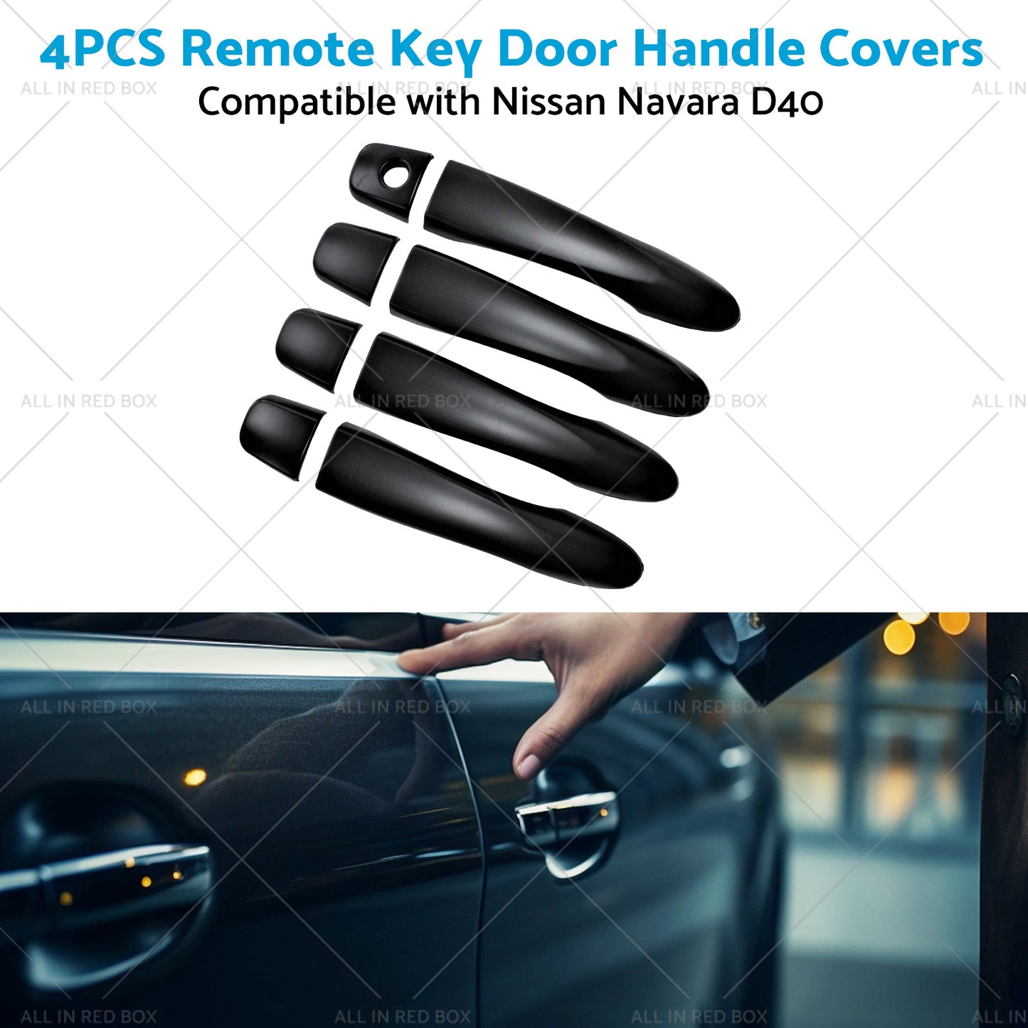 {{ 4x Remote Key Door Handle Covers Suitable for Nissan Navara D40 2005-2015 ST }} - Buy Car Parts Online at {{ Kaka Auto Parts }}.