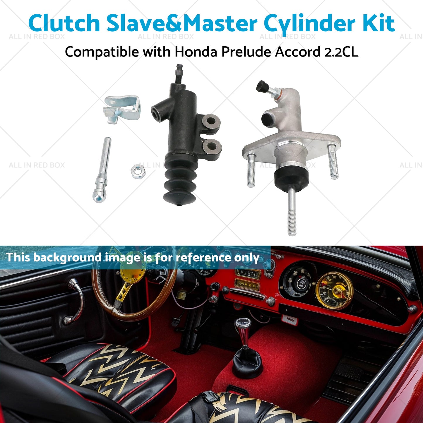 {{ Clutch Slave and Master Cylinder Kit Suitable for 92-01 Honda Prelude Accord 2. 2CL }} - Buy Car Parts Online at {{ Kaka Auto Parts }}.