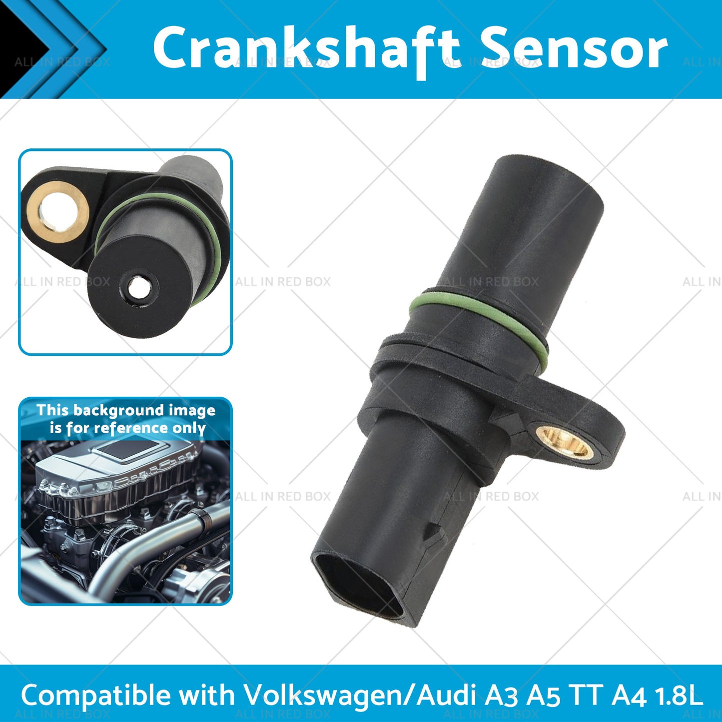 {{ 1x Crankshaft Sensor Suitable for 1. 8L 2. 0L Volkswagen Audi A3 A5 TT A4 }} - Buy Car Parts Online at {{ Kaka Auto Parts }}.