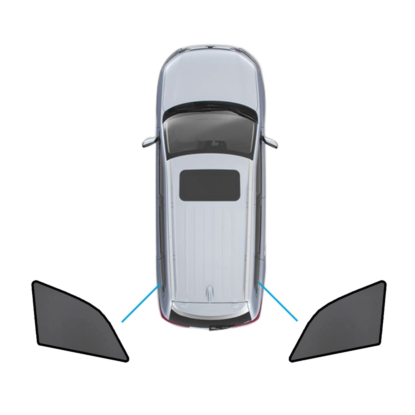 Magnetic Mesh Sun Blind Shades Suitable for Audi Q7 4LB 06-15 On Front/Rear