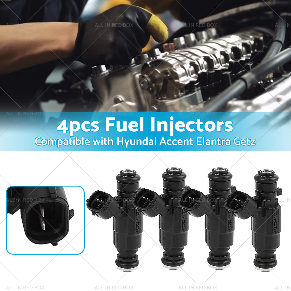 {{ 4PCS Fuel Injector Suitable For Hyundai Accent LC MC Elantra XD Getz TB 00-11 }} - Buy Car Parts Online at {{ Kaka Auto Parts }}.