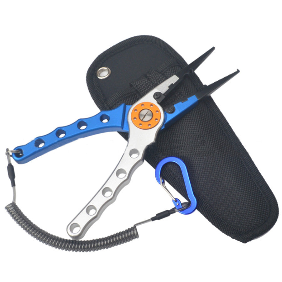 7. 9 Aluminium Fishing Pliers Hook Remover Line Cutting Mono Braid Fish Grip