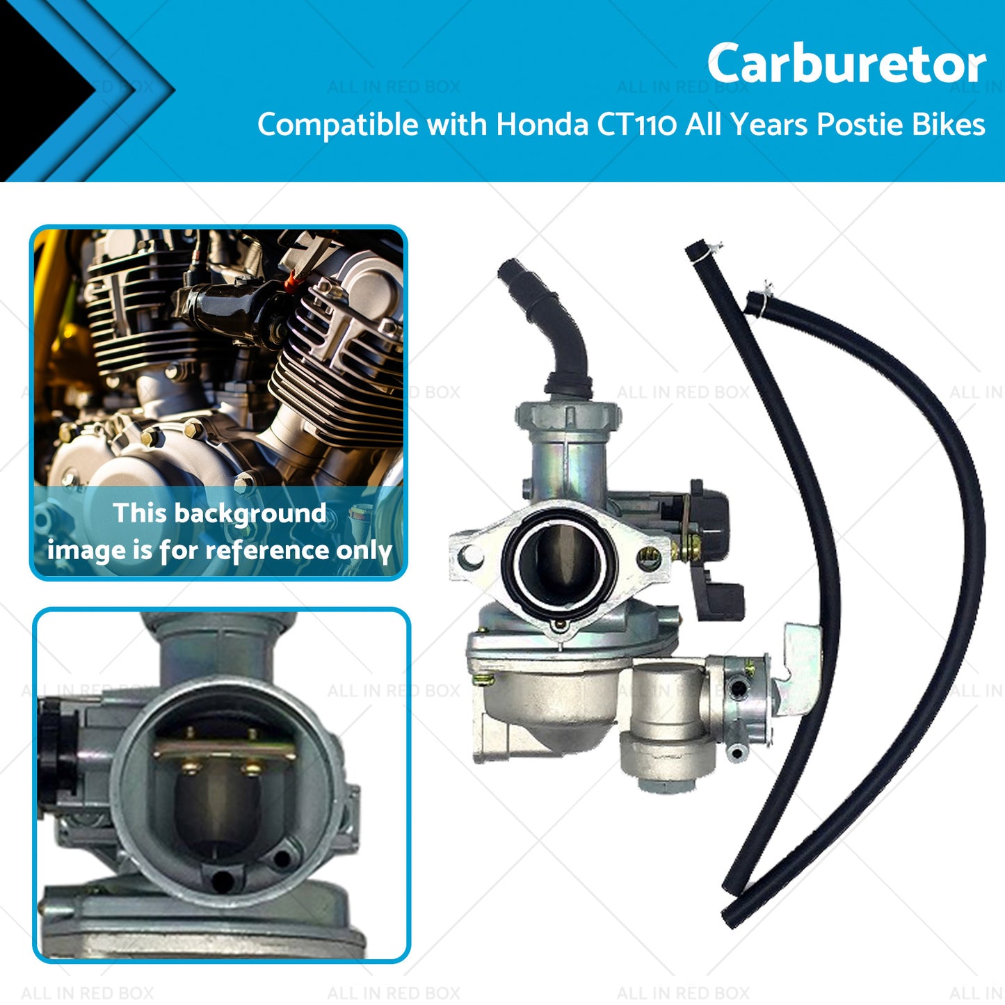 {{ Carburetor Suitable for Honda CT110 All Years Postie Bikes Correct Carby }} - Buy Car Parts Online at {{ Kaka Auto Parts }}.