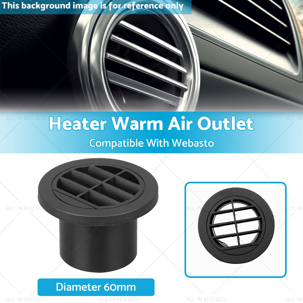 60mm,Diesel Heater Ducting Warm Air Vent Directional Outlet or Suitable For Webasto