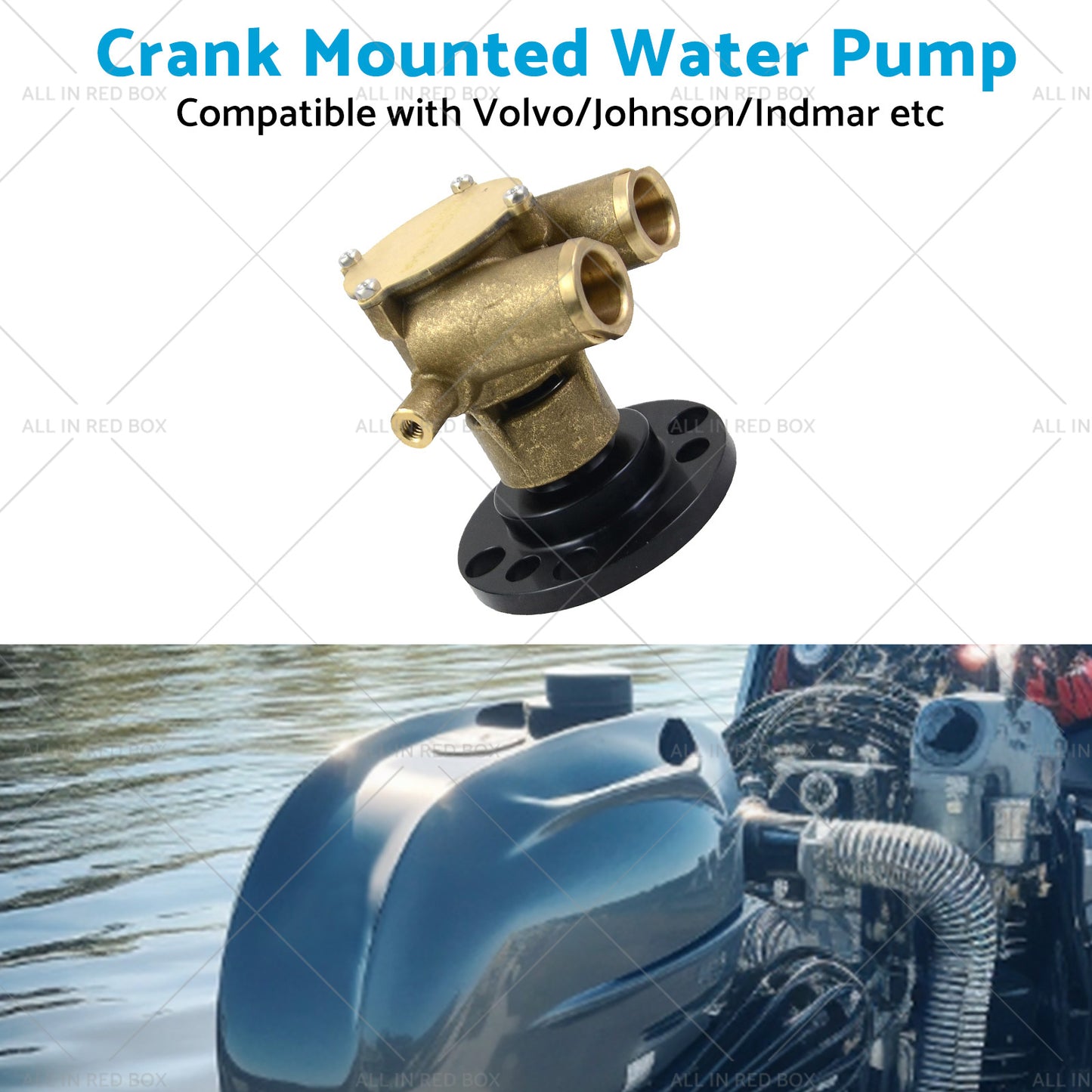 {{ Crank Mounted Water Pump Suitable For Johnson F6B-9 VOLVO 856513 INDMAR 685001 }} - Buy Car Parts Online at {{ Kaka Auto Parts }}.