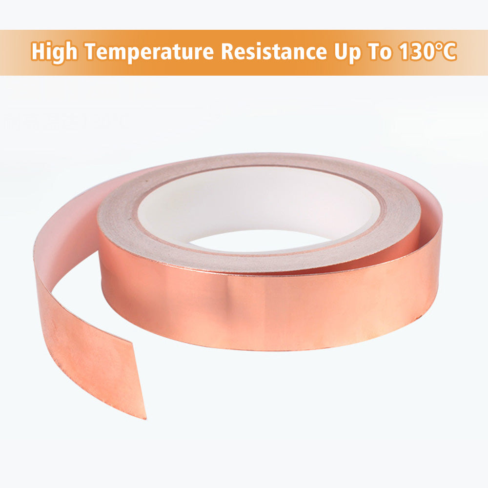Copper Foil Tape 20mx50mm EMI Shielding Conductive Adhesive Tapes Snail Barrier