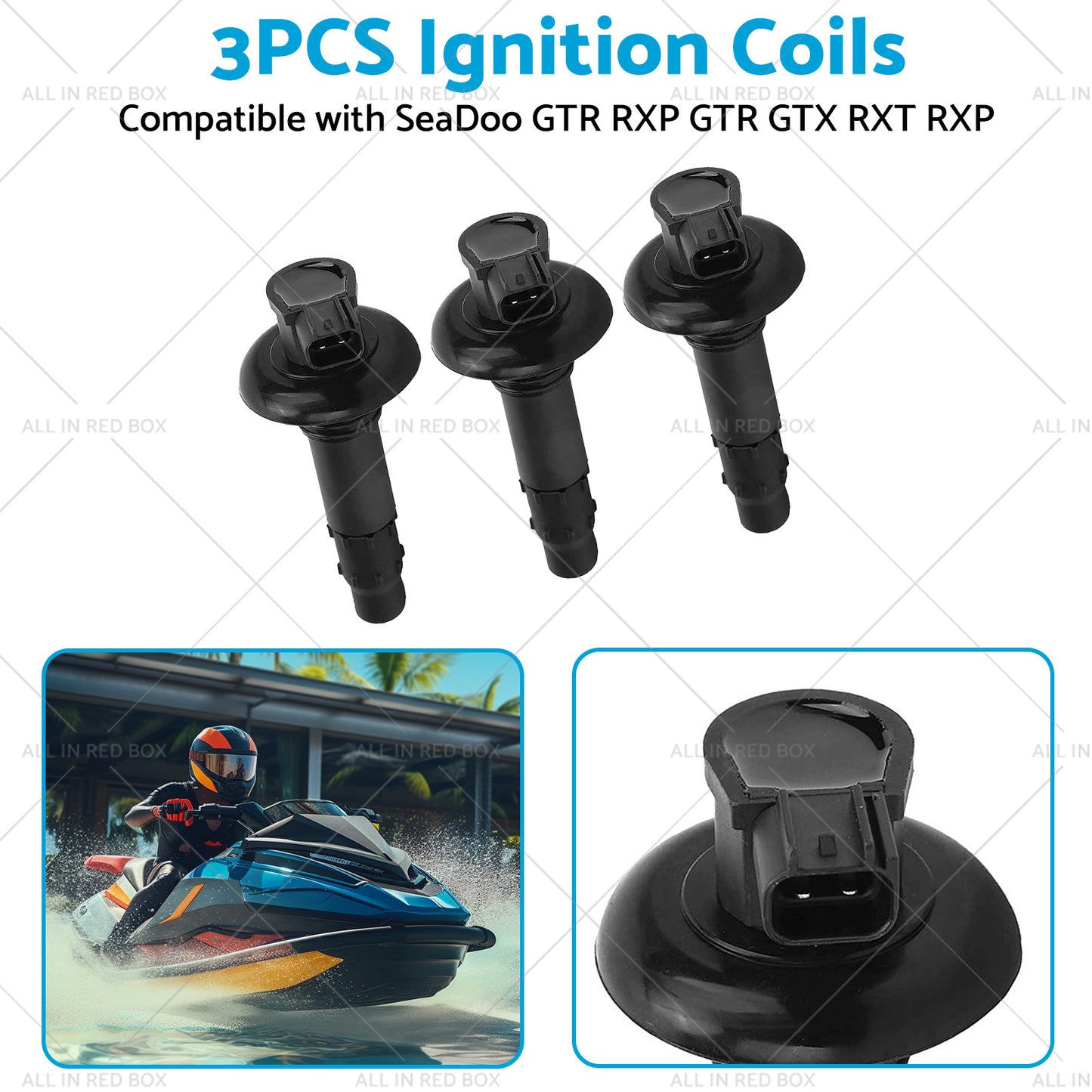 {{ 3PCS Ignition Coil Sticks Suitable For SeaDoo RXP GTI GTS GT5 RXP GTR GTX RXT }} - Buy Car Parts Online at {{ Kaka Auto Parts }}.