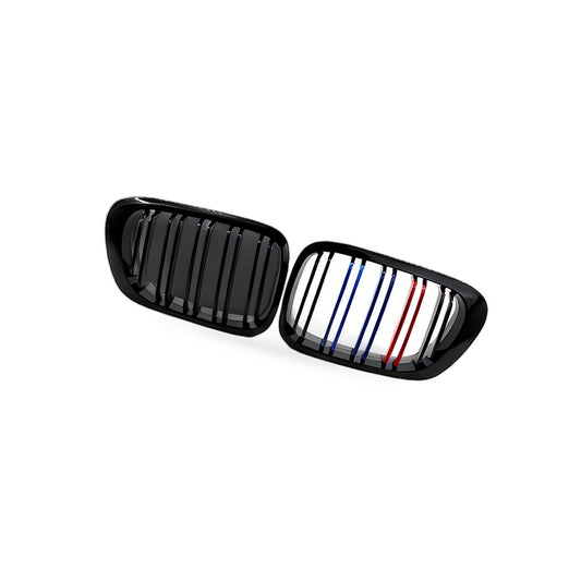 Suitable for BMW 3 E46 M3 Coupe 1998-2002 Gloss Black Dual Line M Style Grille