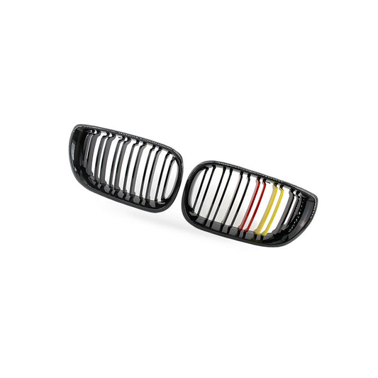 Gloss Black Red Yellow Grille Suitable for BMW 3 Series E46 Sedan 2002-2005