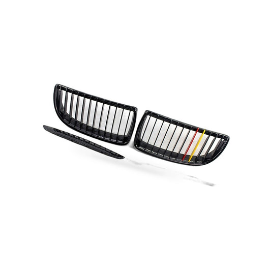 Gloss Black Red Yellow Front Grille Suitable for BMW 3 Series E90 E91 2006-2008