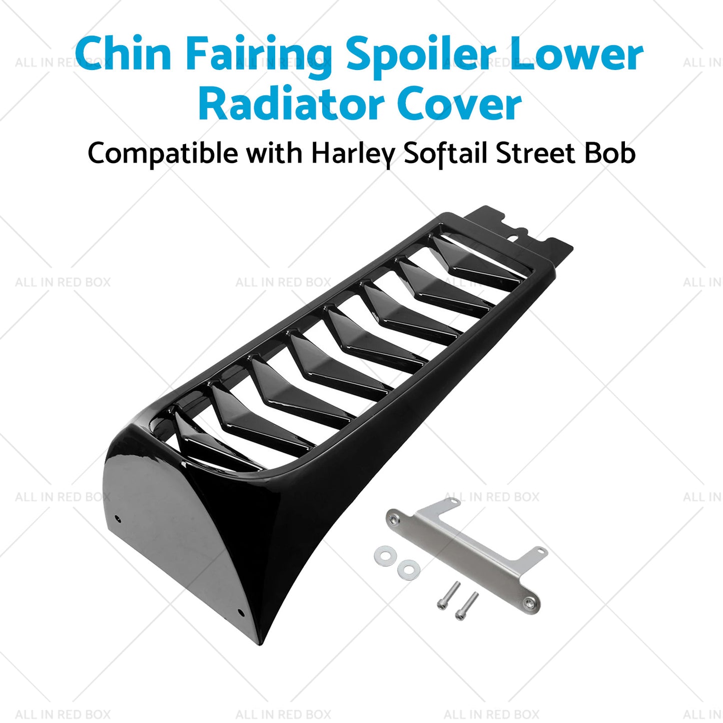 {{ Chin Fairing Spoiler Lower Radiator Cover Suitable for Harley Softail Fat Bob }} - Buy Car Parts Online at {{ Kaka Auto Parts }}.