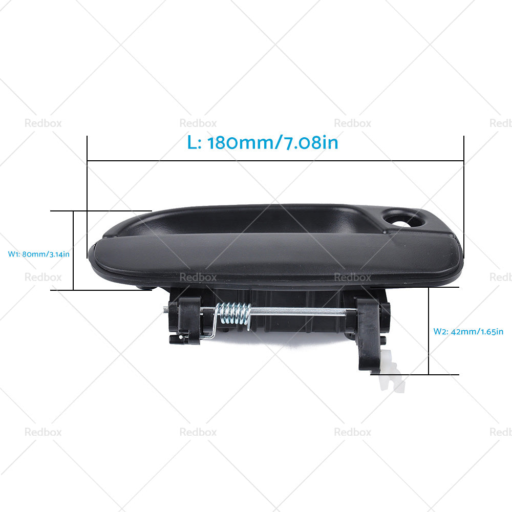 Pair FRONT LH RH OUTER Door Handle Suitable for Hyundai Accent LC 00-06 Black
