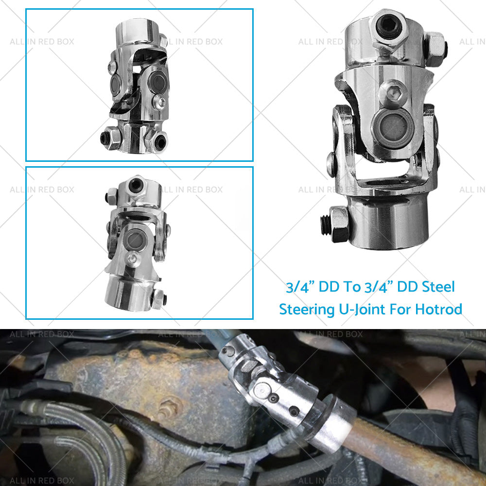 Steering Universal Uni U-Joint 3 or 4 inch Dd To 3 or 4 inch Dd Double D Steel For Hotrod AU