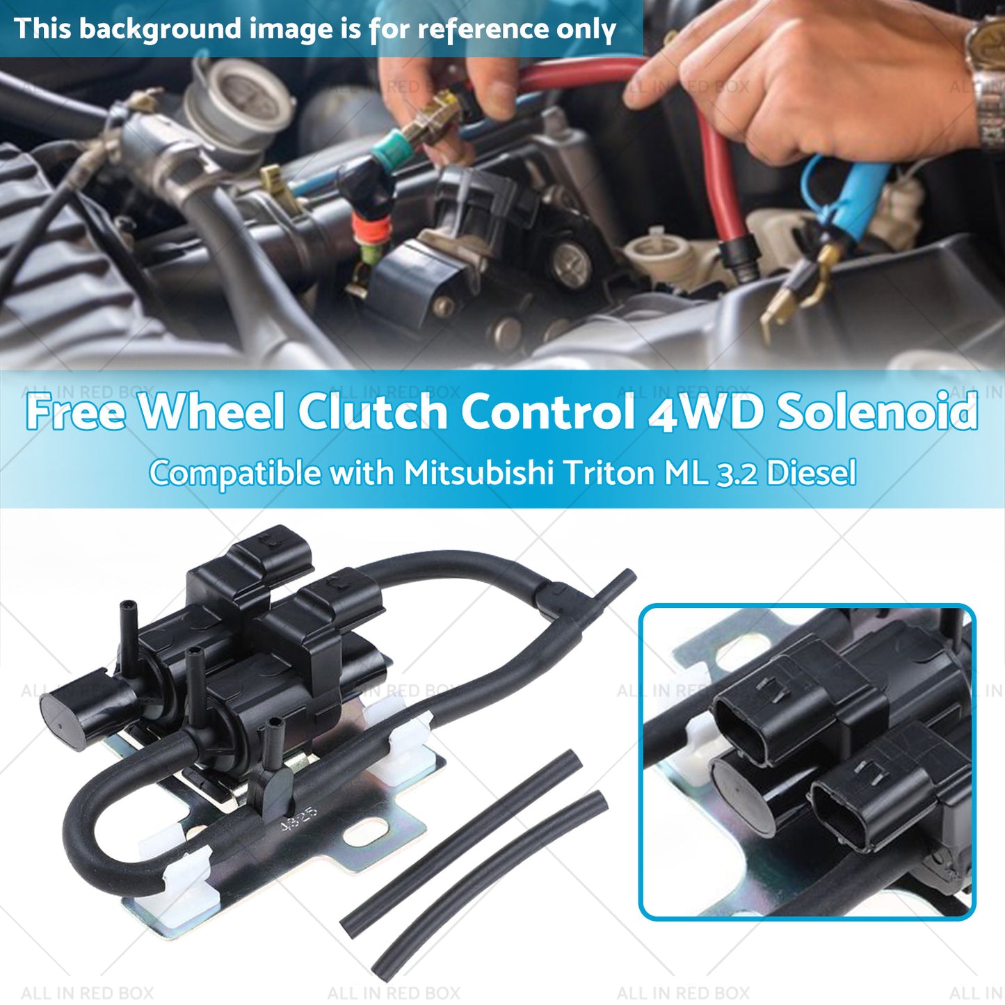 1x Free Wheel Clutch Control 4WD Solenoid Suitable For Mitsubishi Triton ML 3. 2