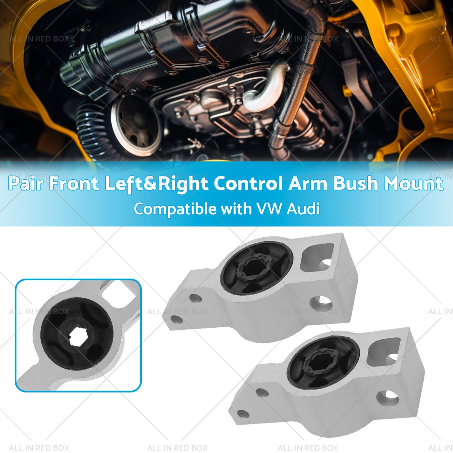 {{ Pair Front Left and Right Control Arm Bush Mount Suitable for VW CADDY GOLF Audi }} - Buy Car Parts Online at {{ Kaka Auto Parts }}.