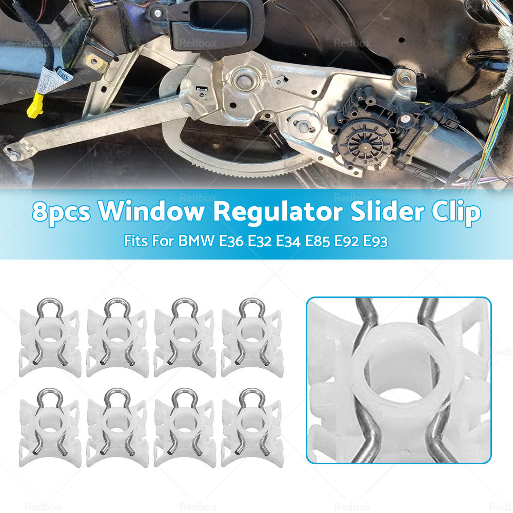 {{ 8PCS Window Regulator Slider Clip Guide Bush Fit For BMW E36 E32 E34 E85 E92 E93 }} - Buy Car Parts Online at {{ Kaka Auto Parts }}.