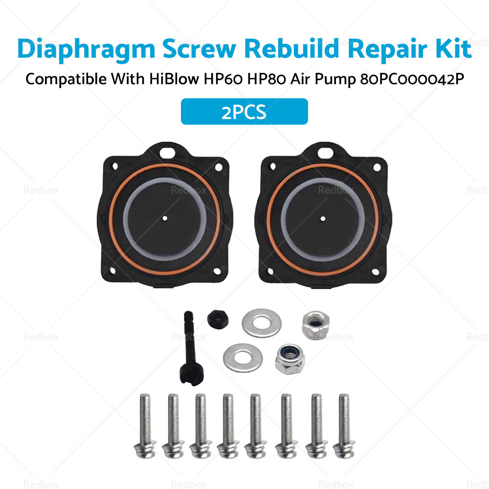 Diaphragm Screw Rebuild Repair Kit Suitable for HiBlow HP60 HP80 Air Pump
