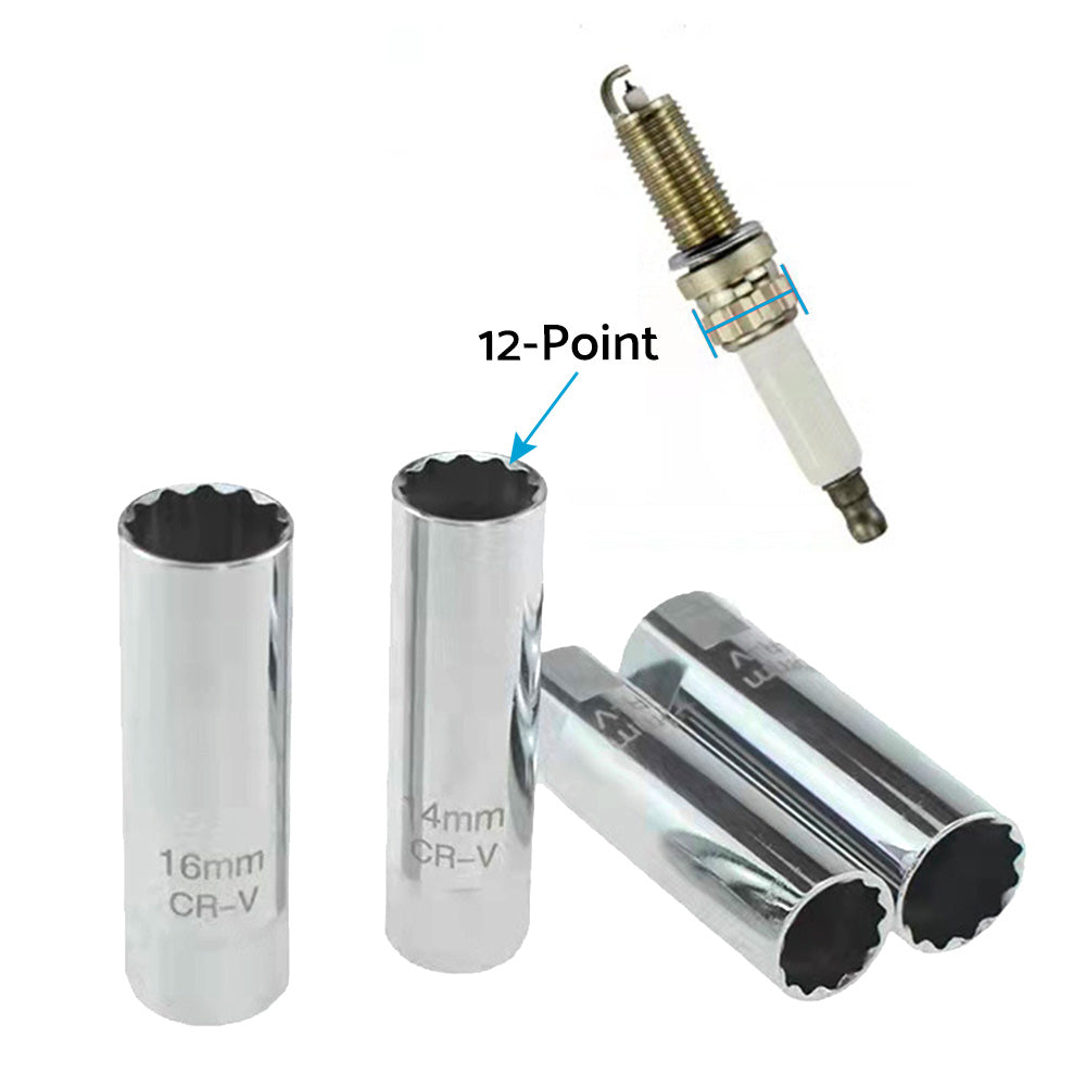 {{ 12 Point 14mm/16mm Spark Plug Socket Deep Thin Wall Removal 3/8 Drive Auto Car }} - Buy Car Parts Online at {{ Kaka Auto Parts }}.