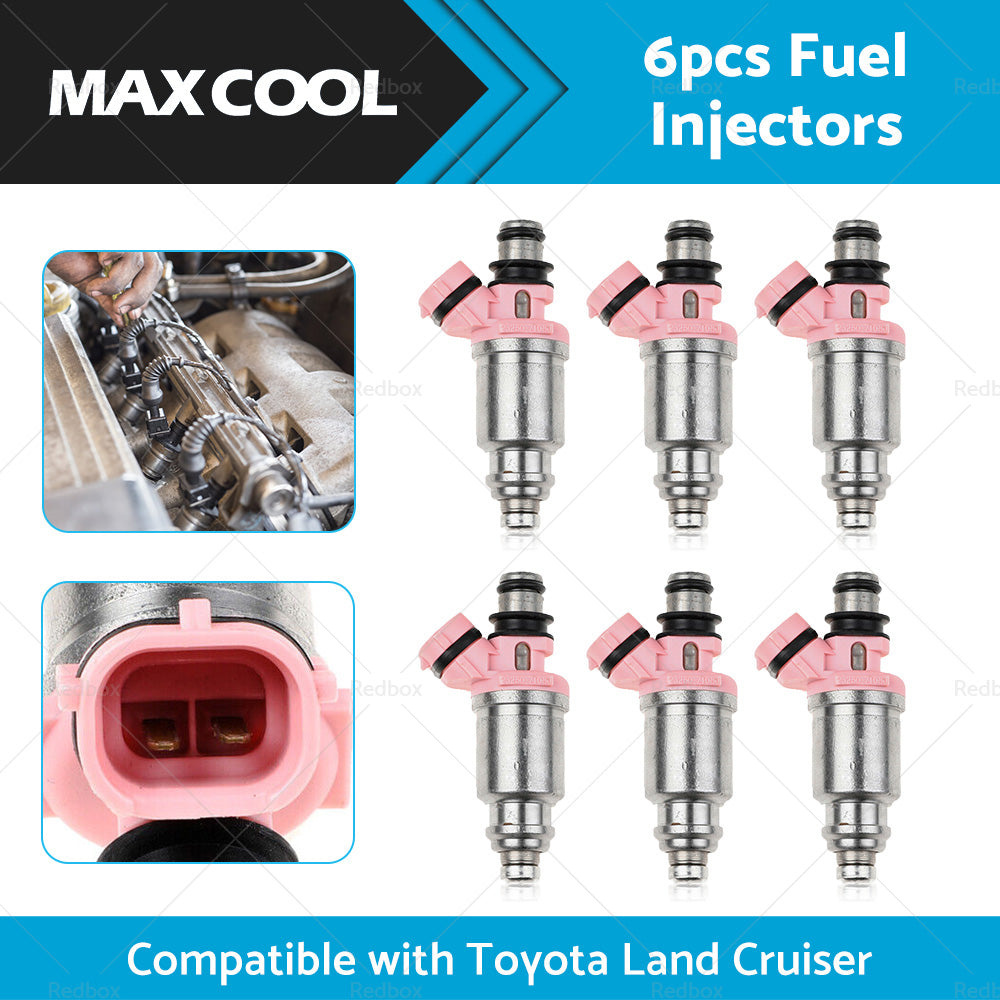 {{ 6X Fuel Injector Suitable For Toyota Landcruiser 1FZ-FE FZJ70 FZJ75 FZJ80 Series }} - Buy Car Parts Online at {{ Kaka Auto Parts }}.