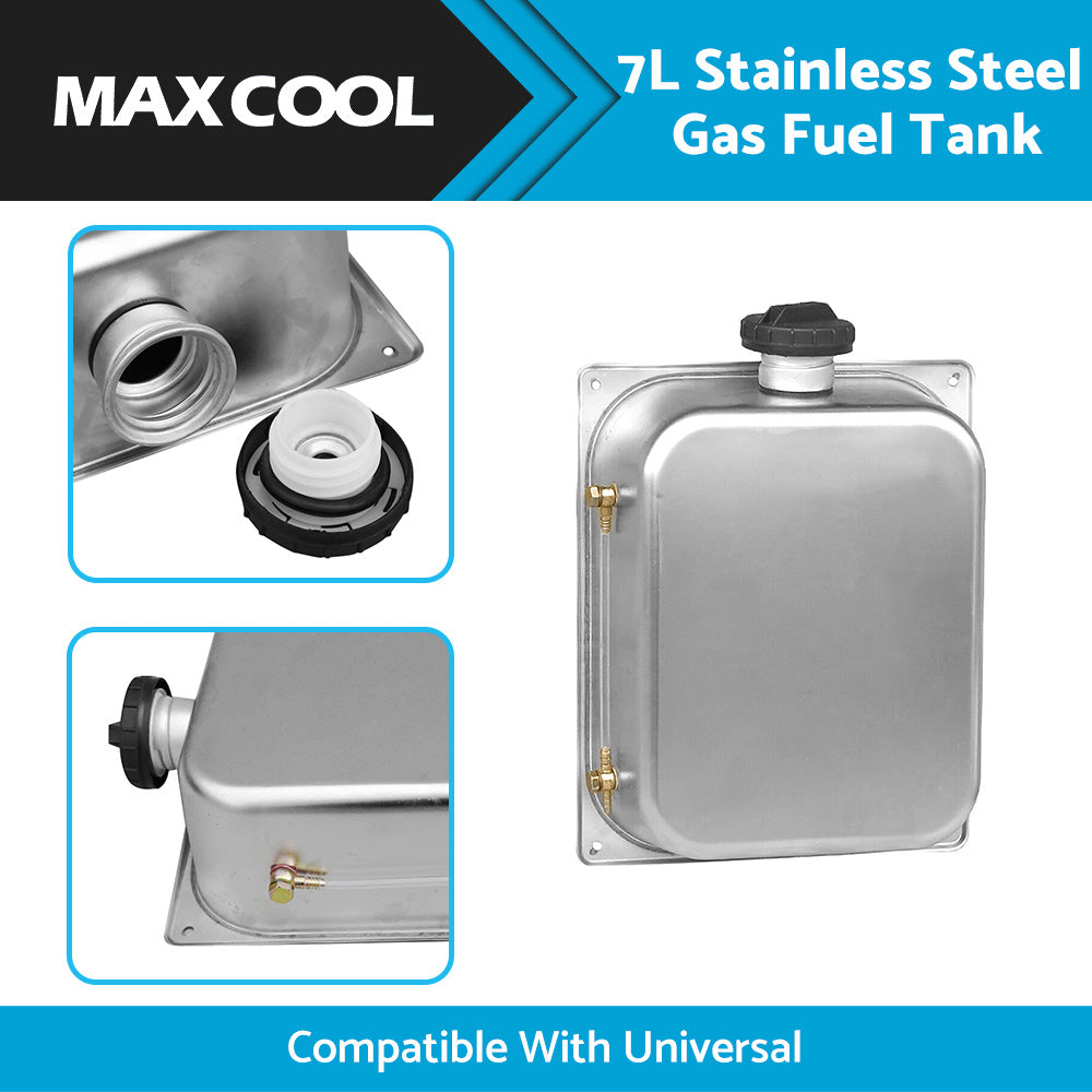 {{ 7L Stainless Steel Gas Fuel Tank Emergency Backup Suitable For Webasto Heater }} - Buy Car Parts Online at {{ Kaka Auto Parts }}.