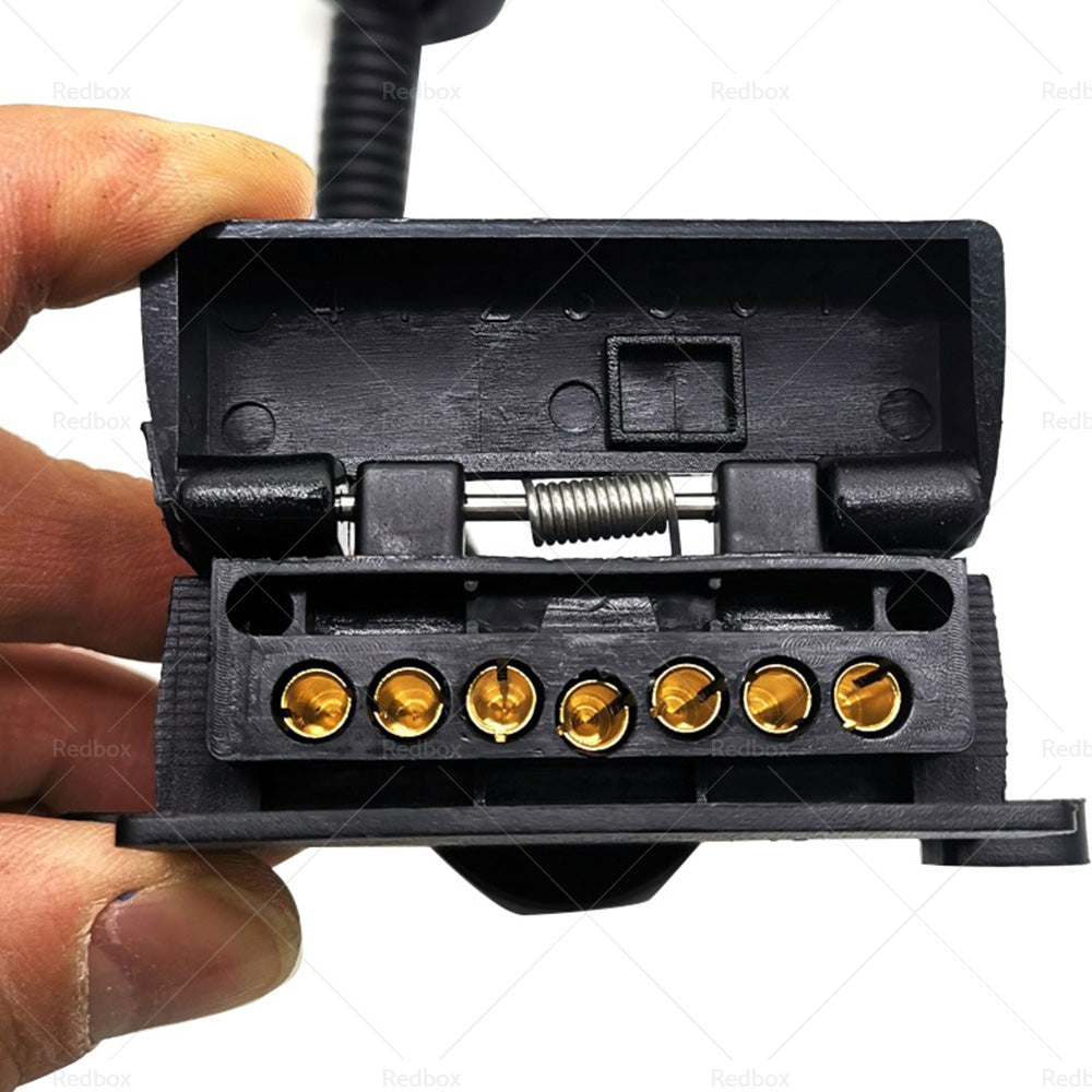 13 Pin Plug to 7 Pin Flat Socket For Trailer Adaptor Caravan Wiring Connector