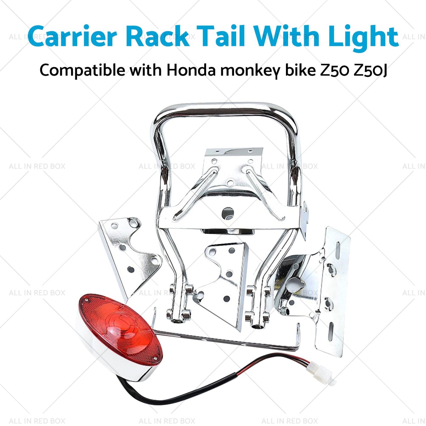 {{ Rear Carrier Rack Tail Light Suitable For Honda Z50J Monkey Gorilla Motorcycle }} - Buy Car Parts Online at {{ Kaka Auto Parts }}.