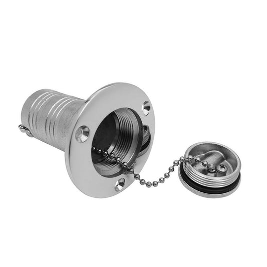 Keyless Water Deck Fill/Filler 1.5inch Polished 316 Stainless Steel Suitable For Marine Boat