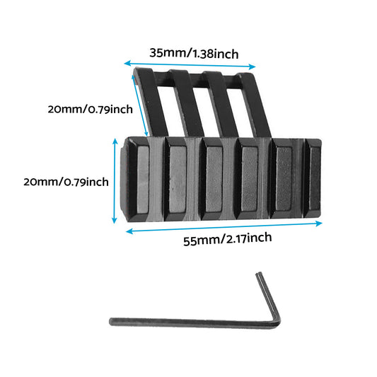 2x Low Profile Tactical 45¡ã Offset Angle Mounts Suitable For Picatinny & Weaver Rails