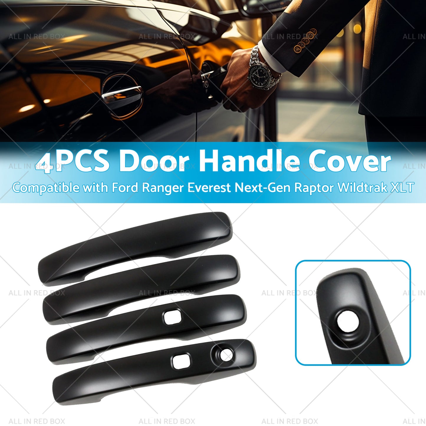 {{ 4PCS Door Handle Cover Protector to Suitable for VW Volkswagen Amarok 2023 }} - Buy Car Parts Online at {{ Kaka Auto Parts }}.