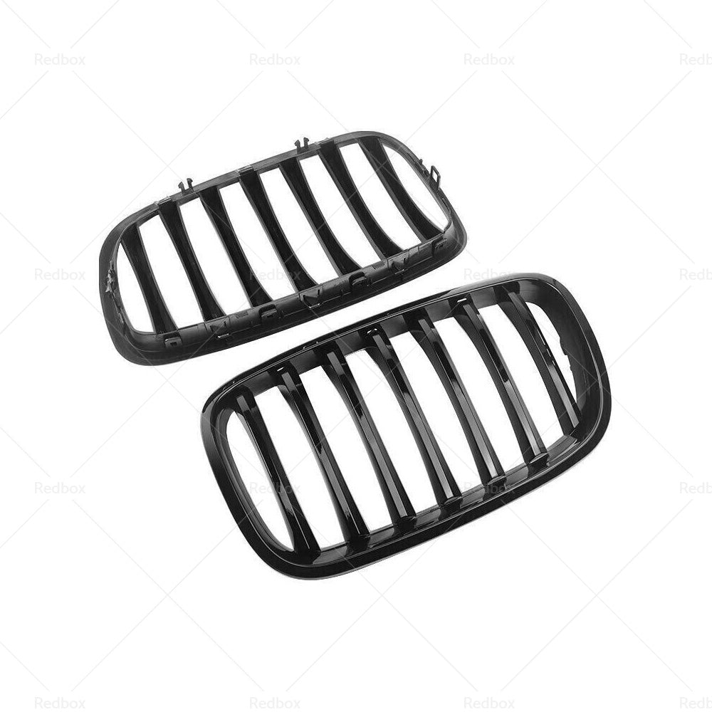 Front Bumper Kidney Grill Grille Gloss Suitable For BMW E70 X5 E71 X6 2007-2013