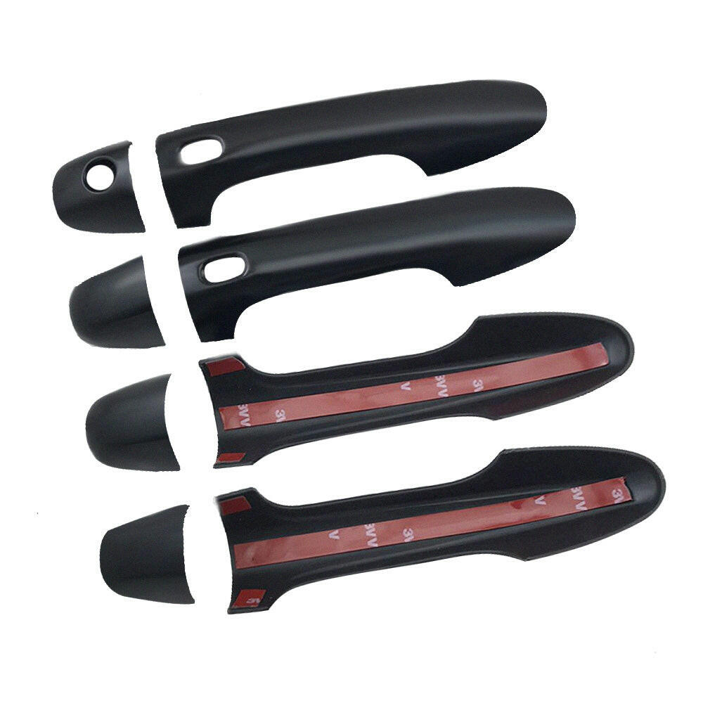 4x Door Handle Covers Matte Black Suitable For Toyota Hilux N80 2015-2021