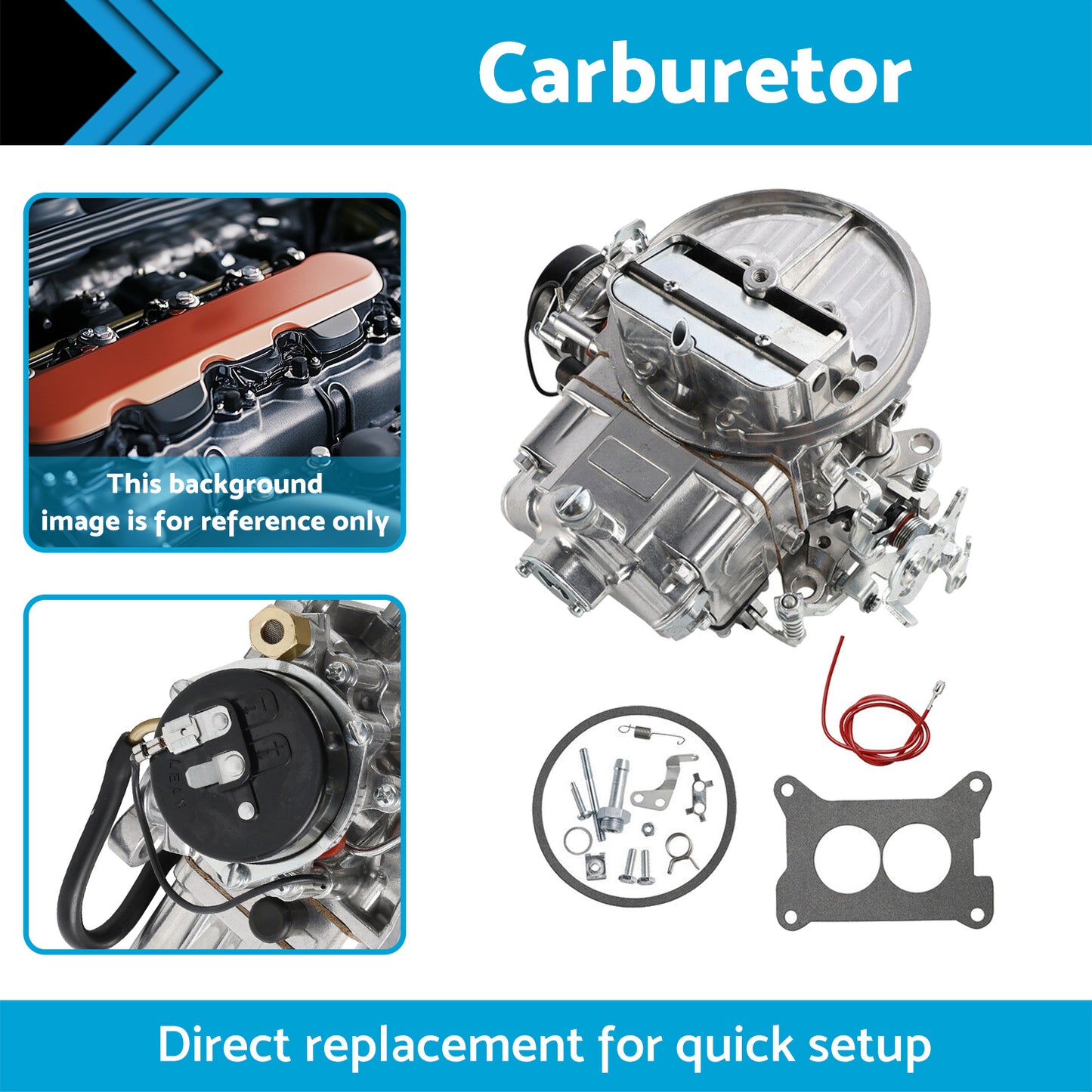 {{ Carburetor Electric Choke 2Barrel Suitable For Holley 0-80350 2300 350CFM }} - Buy Car Parts Online at {{ Kaka Auto Parts }}.
