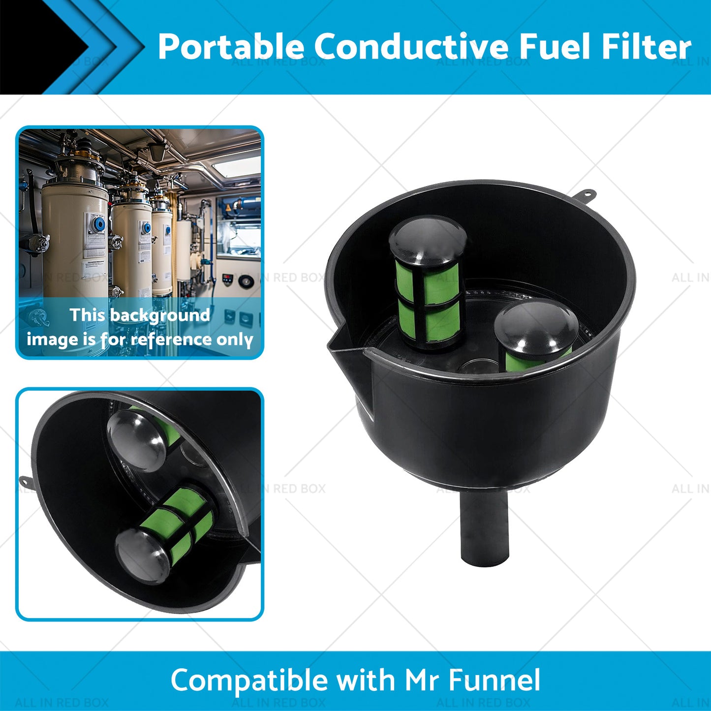 {{ 12 GPM Portable Conductive Fuel Filter Suitable for Mr Funnel AF15CB F15C }} - Buy Car Parts Online at {{ Kaka Auto Parts }}.