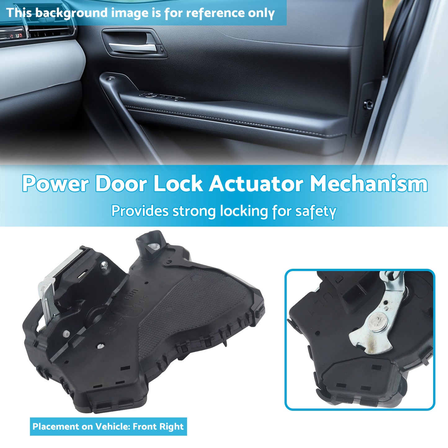 {{ Front RH Power Door Lock Actuator Mechanism Suitable For Toyota Hilux Vigo 05-15 }} - Buy Car Parts Online at {{ Kaka Auto Parts }}.