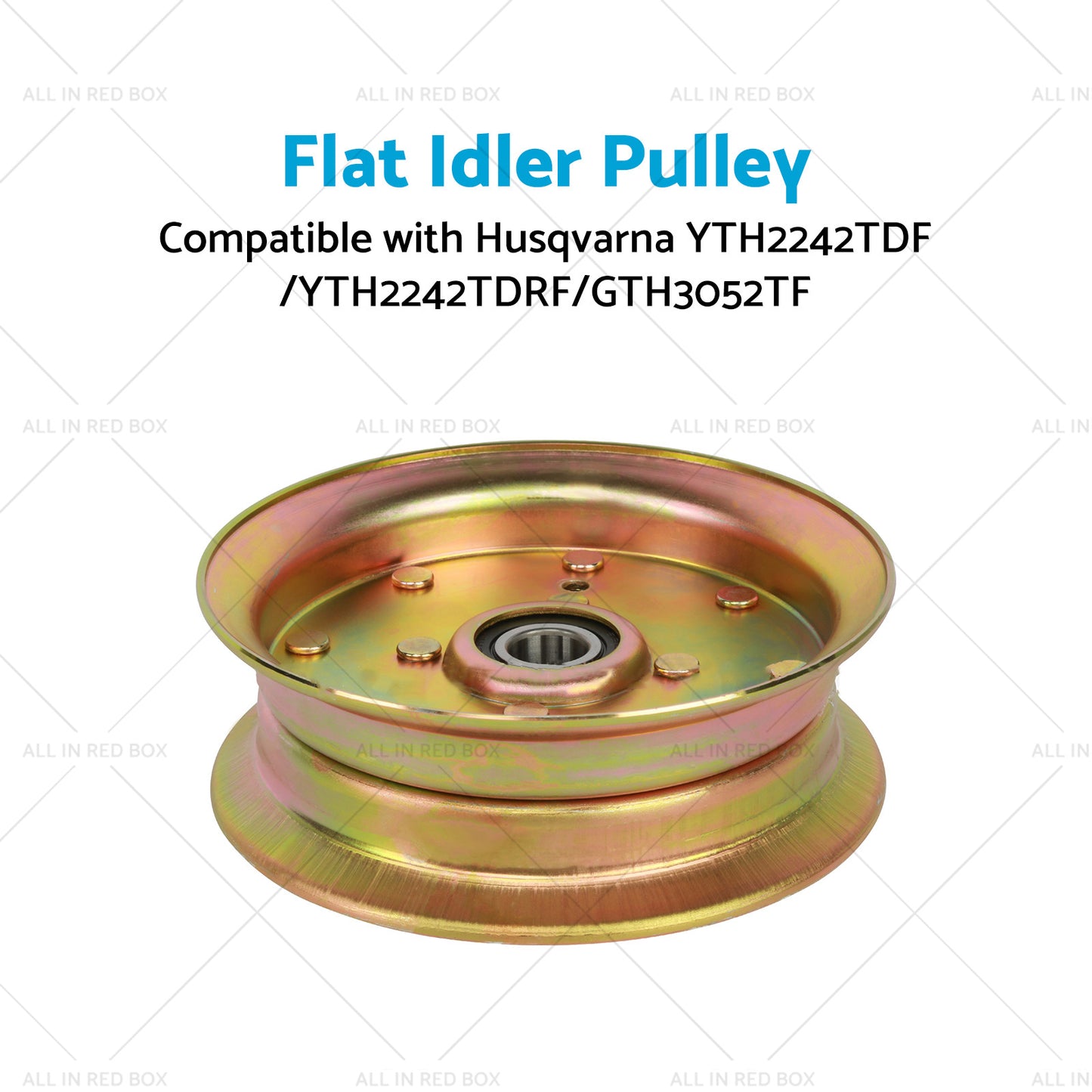 Flat Idler Pulley Suitable Husqvarna Mowers YTH2242TDF 539 13 27 28 539 11 21 96